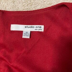 Red & Black Dress with Jacket